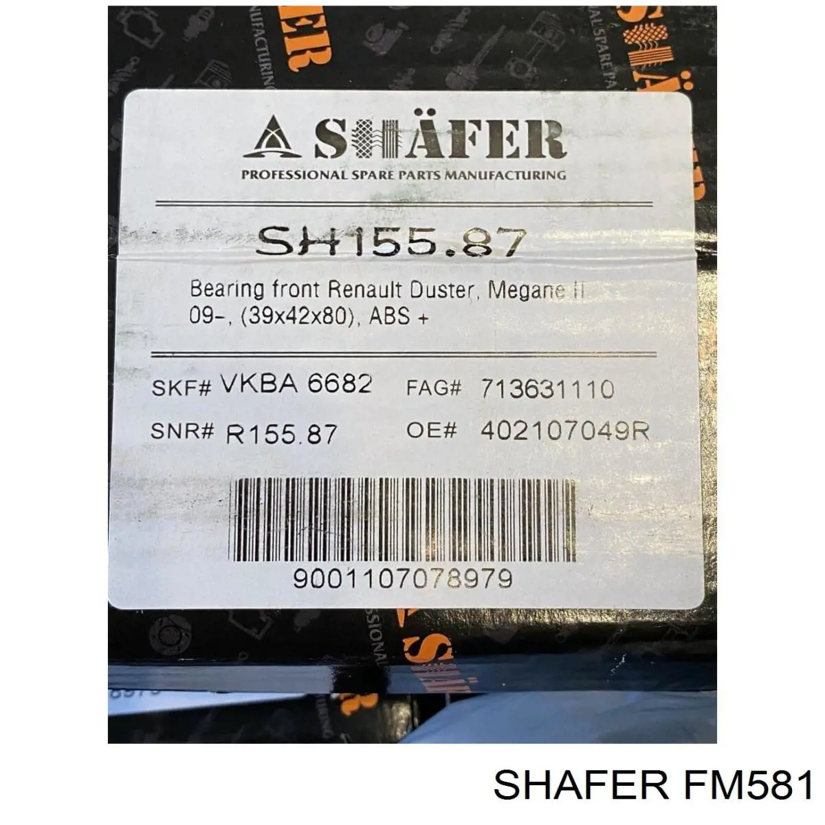 FM581 Shafer filtro de combustible