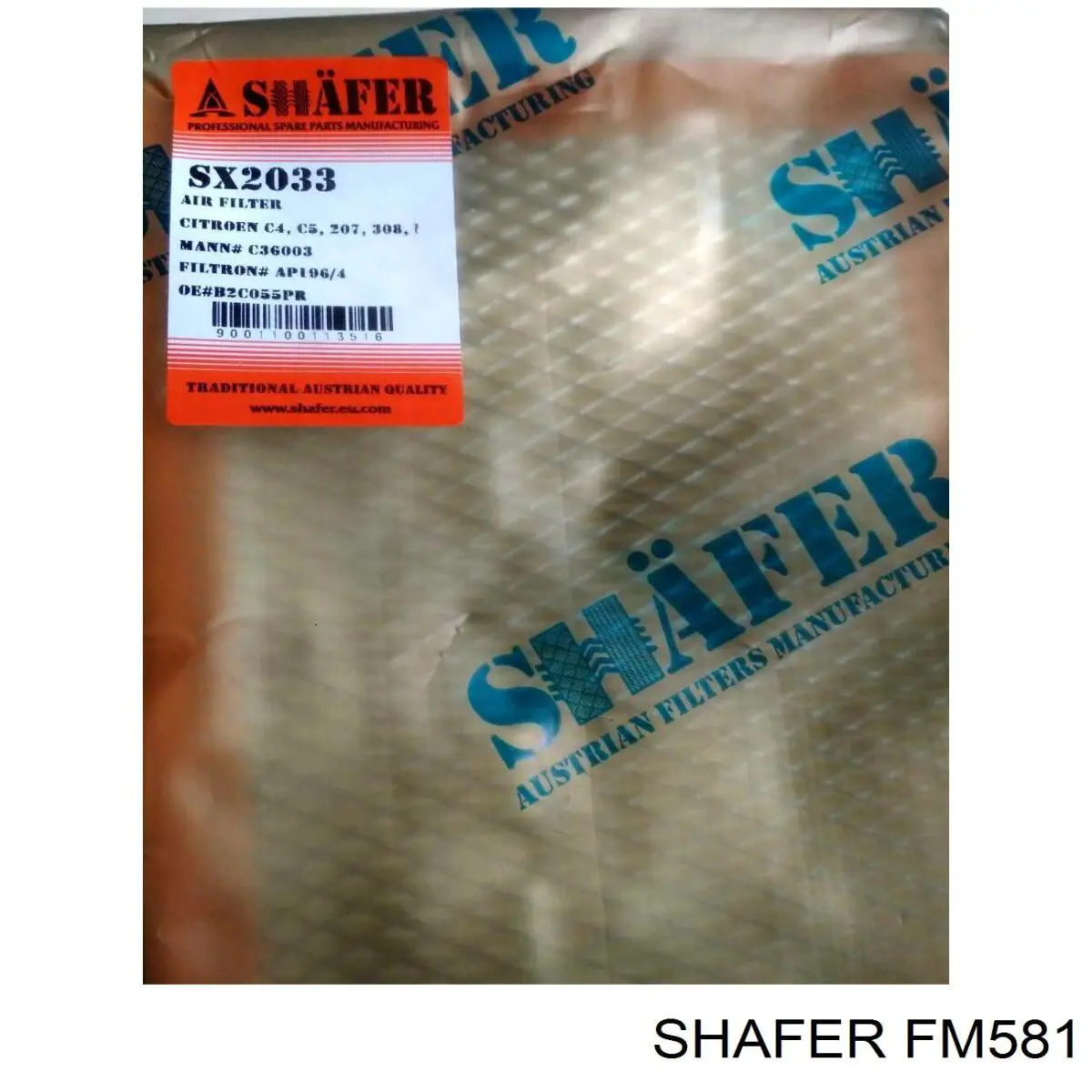 Comprar FM581 Shafer Filtro diesel