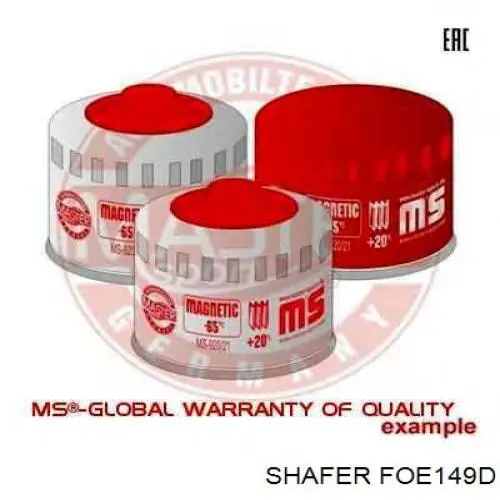 FOE149D Shafer filtro de aceite