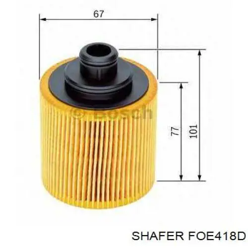 FOE418D Shafer filtro de aceite