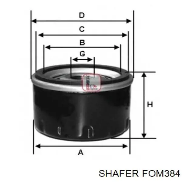 Filtro de aceite FOM384 Shafer