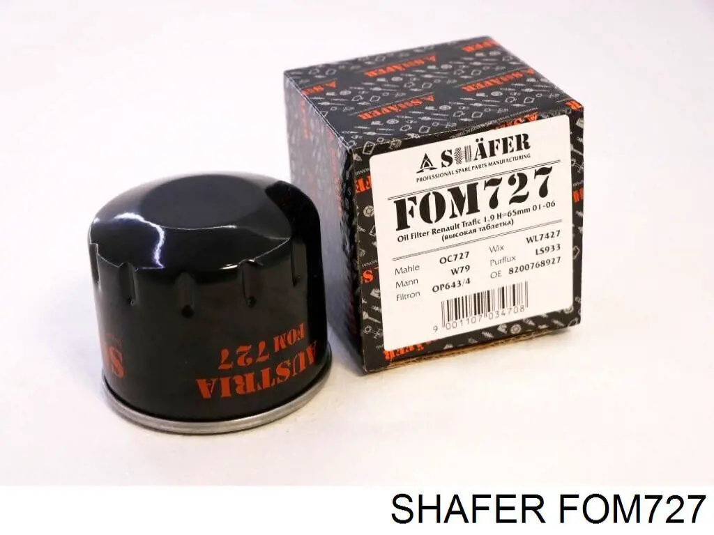 FOM727 Shafer Filtro aceite