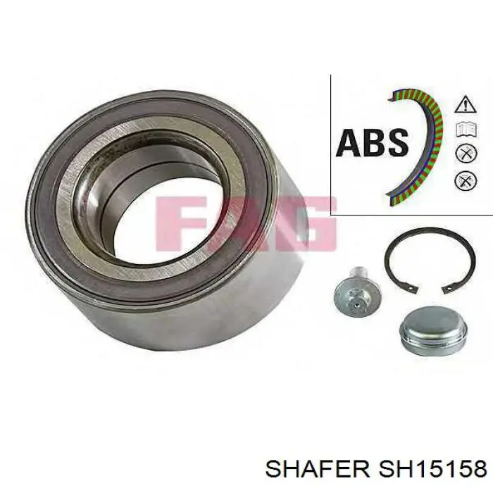 SH151.58 Shafer cojinete de rueda delantero