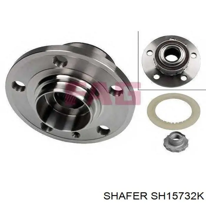 SH157.32K Shafer cubo de rueda delantero