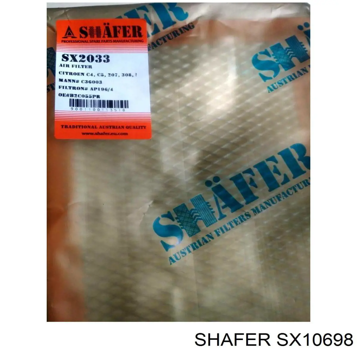 El filtro de aire Shafer SX10698 precio, desde 13,20 EUR
