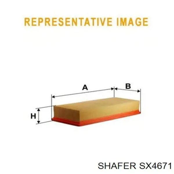 SX4671 Shafer filtro de aire
