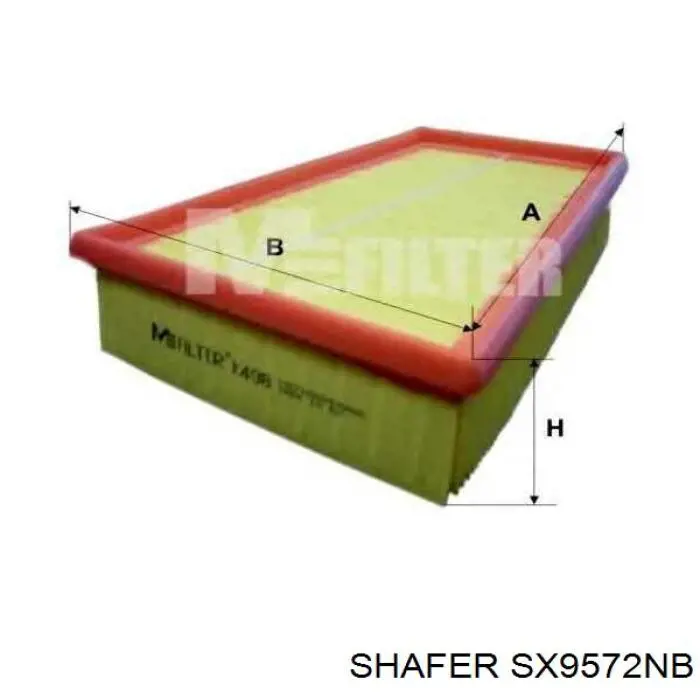 SX9572NB Shafer filtro de aire