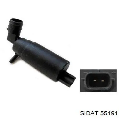 Bomba de agua limpiaparabrisas, delantera 450059 Maxgear