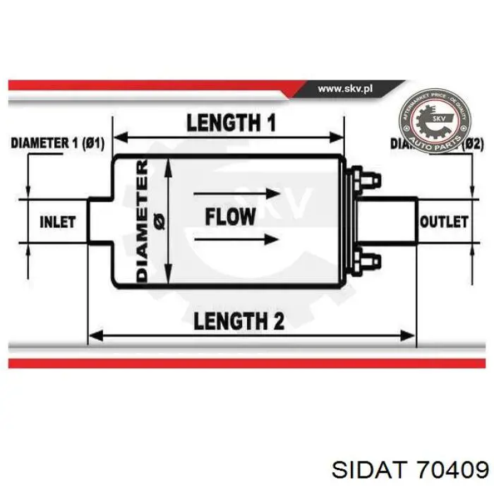 Elemento de turbina de la bomba de combustible Sidat 70409 precio, desde 30,07 EUR