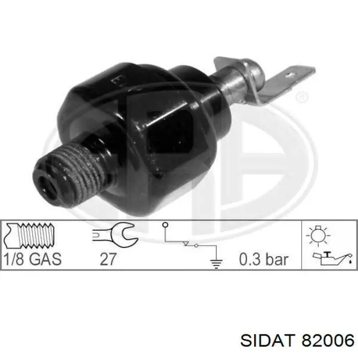 82006 Sidat sensor de presión de aceite