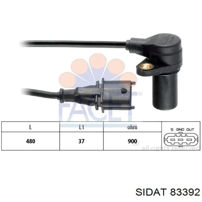 Sensor de posición del árbol de levas Nissan Navara D40M