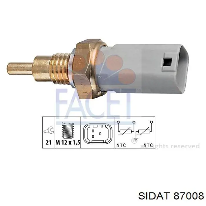 Comprar 87008 Sidat Válvula de ralentí (IAC)