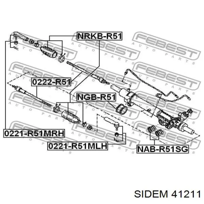 Barra de acoplamiento Nissan Navara D40
