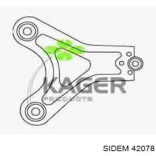 Brazo de suspensión delantera, superior izquierda NPS N421N141