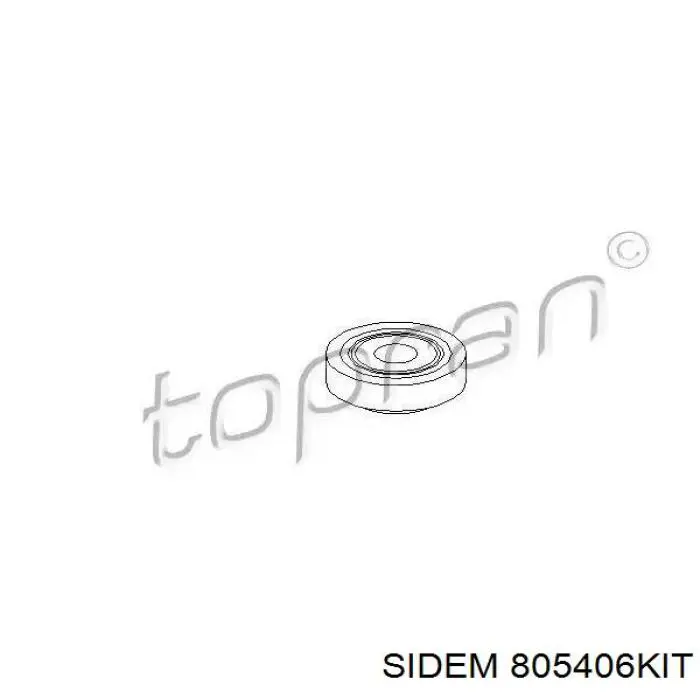 Soporte del amortiguador delantero 805406KIT Sidem