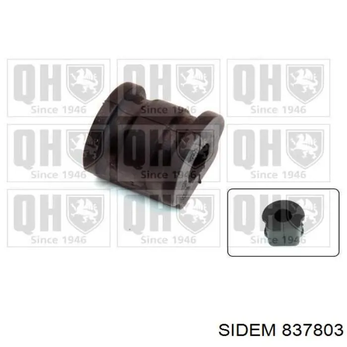 Buje de barra estabilizadora delantera 837803 Sidem