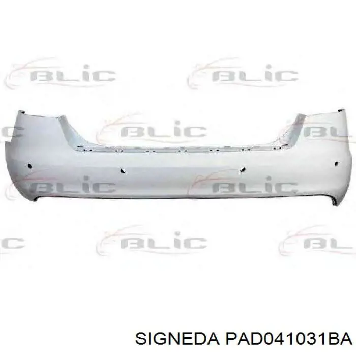 Parachoques trasero 0318545 VAN Wezel