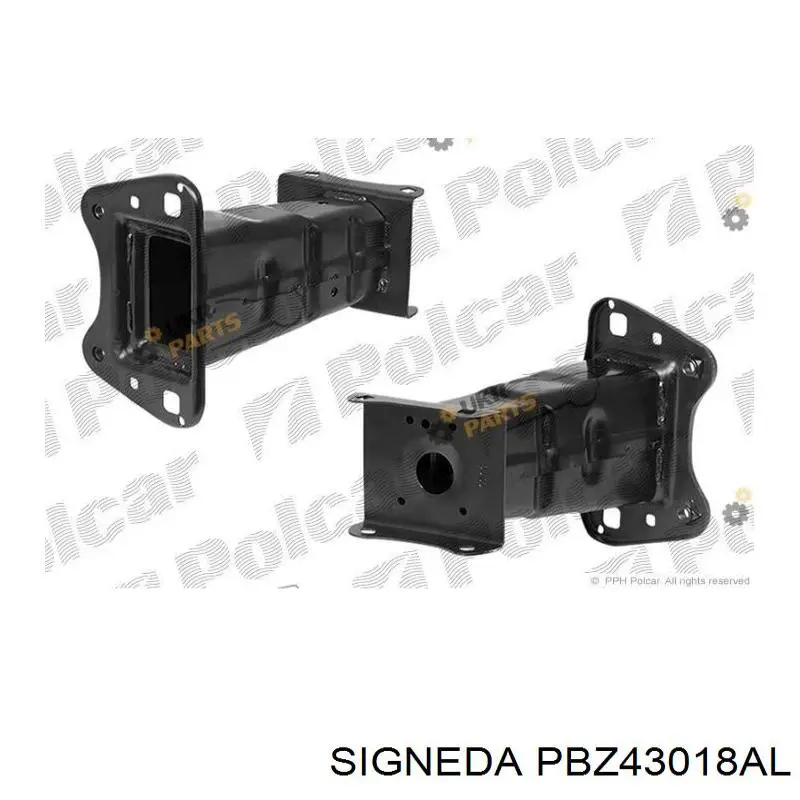 PBZ43018AL Signeda soporte de amplificador de parachoques delantero