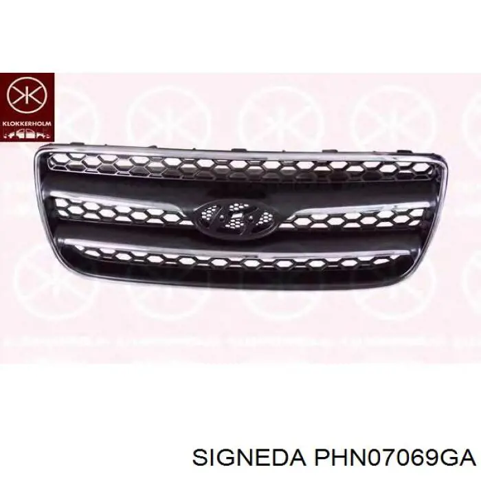 Calandra para Hyundai Santa Fe III DM