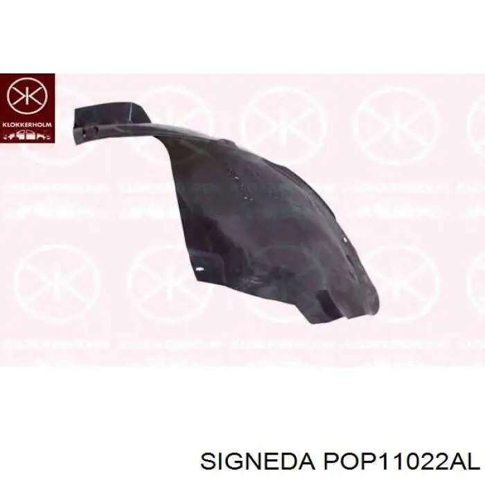 Guardalodos interior izquierdo, guardafango delantero 13354313 Opel