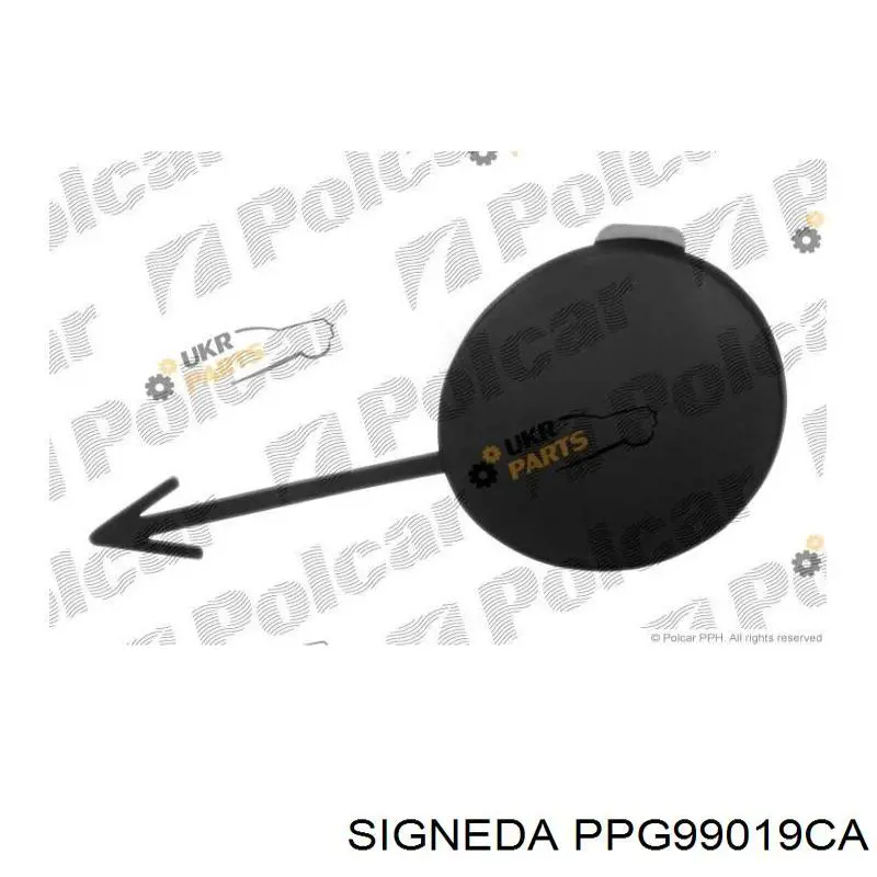 Tapa cubre gancho de remolque para parachoques delantera Signeda PPG99019CA precio, desde 9,36 EUR