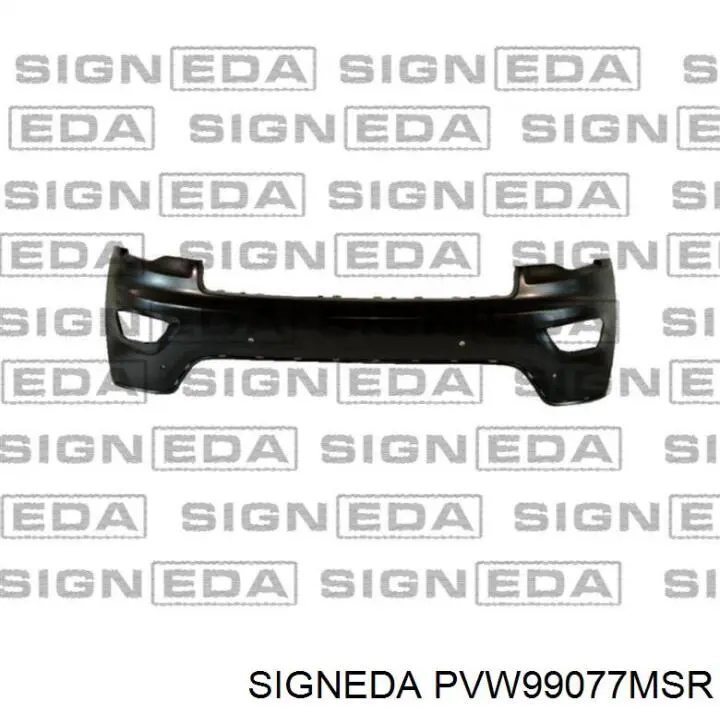 PVW99077MSR Signeda moldura de parachoques delantero derecho