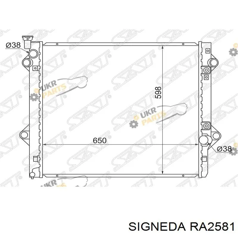 Radiador de água Toyota 1640050313