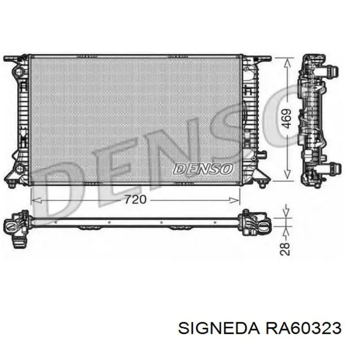 Comprar RA60323 Signeda Radiador de auto
