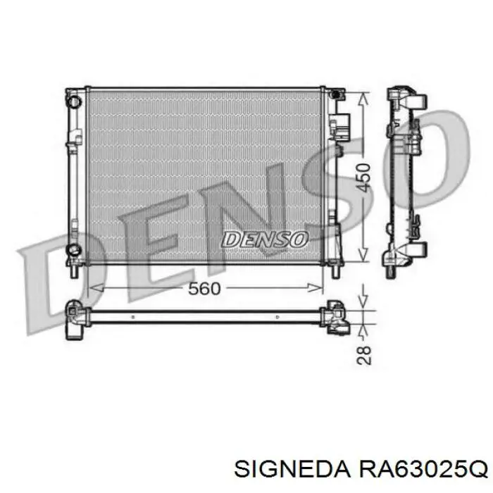 RA63025Q Signeda radiador