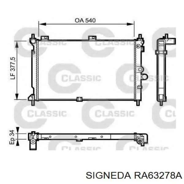 RA63278A Signeda radiador