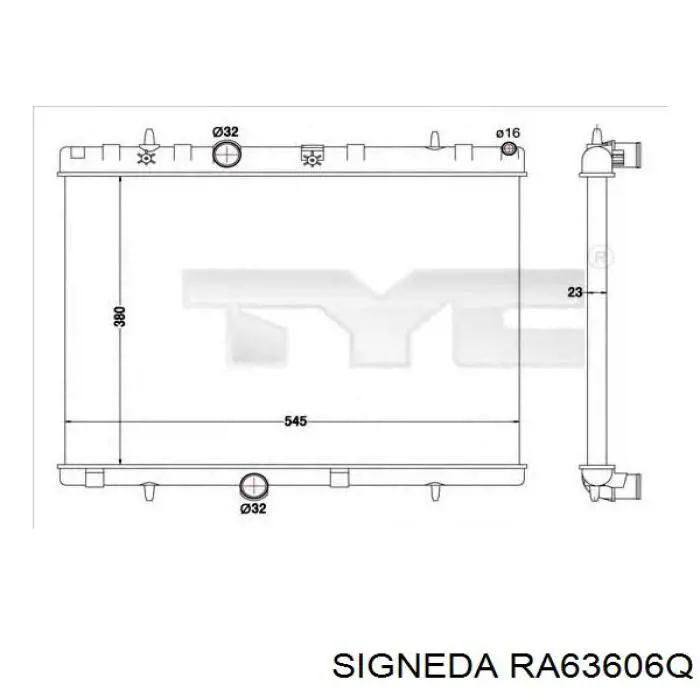 Água radiador Peugeot/Citroen 00001330W2 precio, desde 54,00 EUR