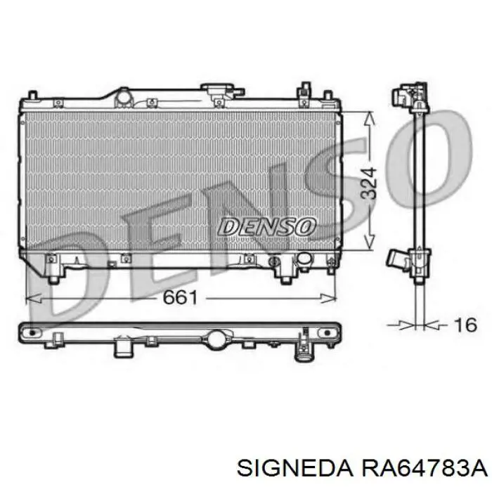 Comprar 1640003180 Toyota Radiador de auto