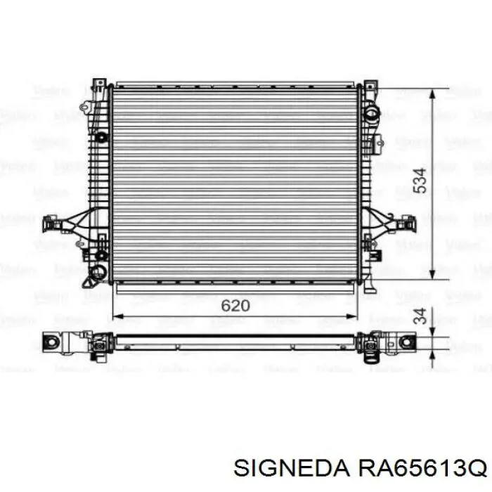 31305171 Volvo radiador refrigeración del motor