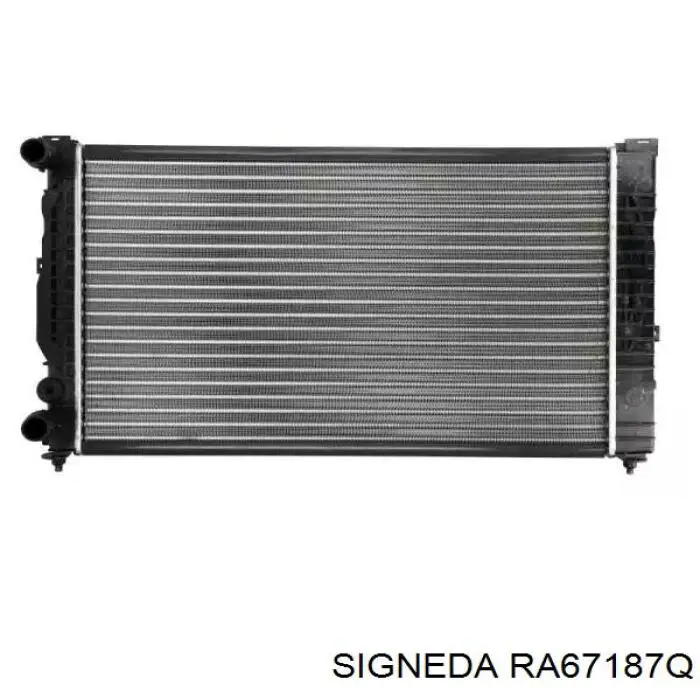 RA67187Q Signeda radiador refrigeración del motor