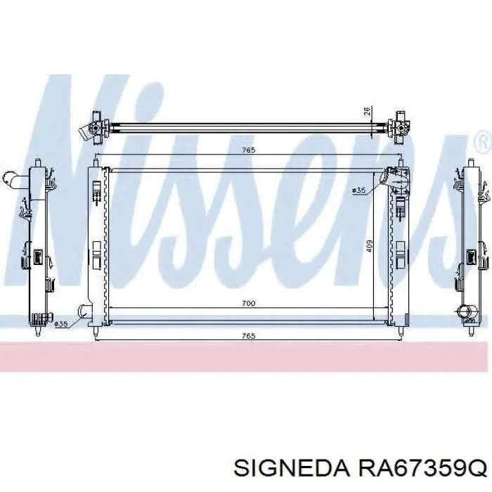 Radiador TP1567359 Tempest