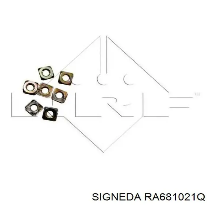 RA681021Q Signeda radiador refrigeración del motor