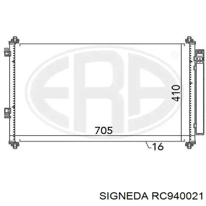 8846042120 Toyota Radiador de aire acondicionado