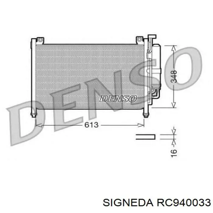 Condensador aire acondicionado 814038 VALEO