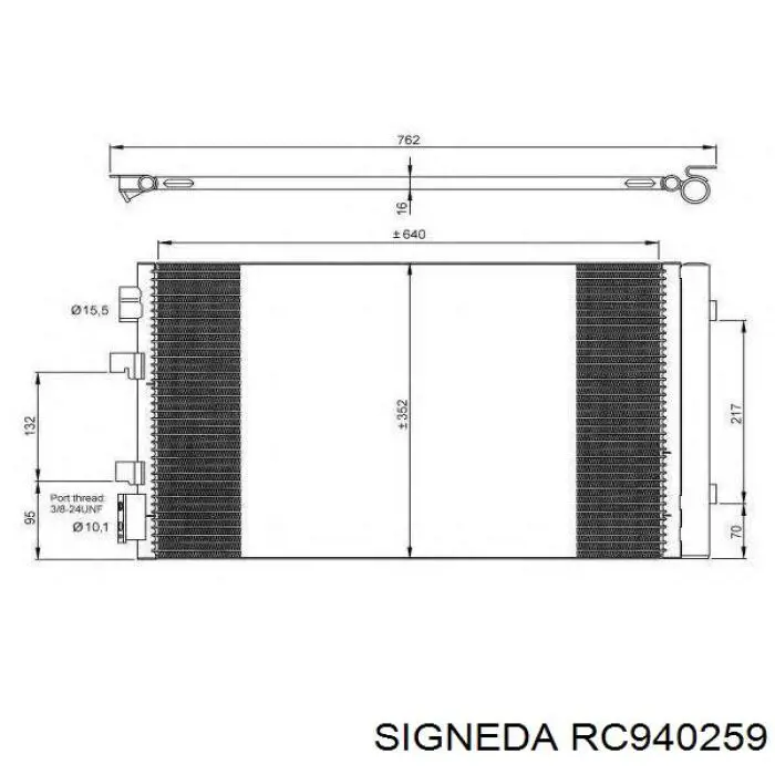 RC940259 Signeda condensador aire acondicionado