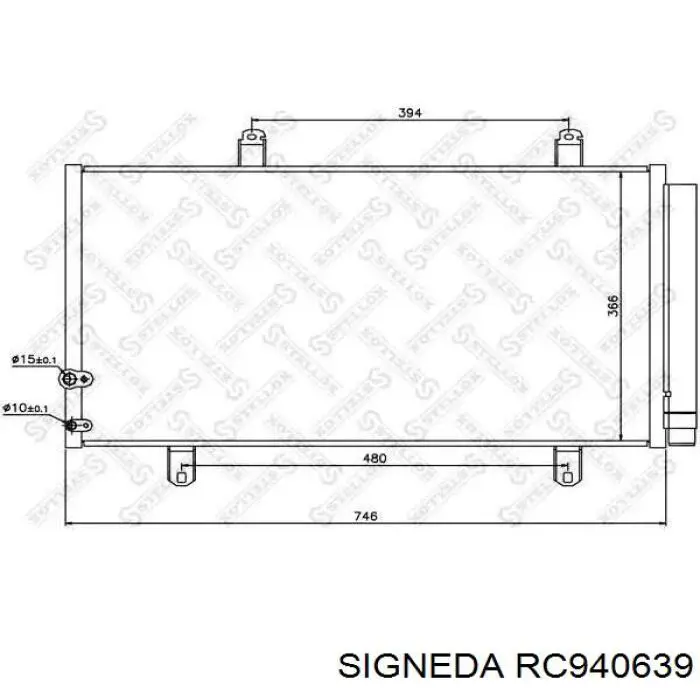 RC940639 Signeda condensador aire acondicionado