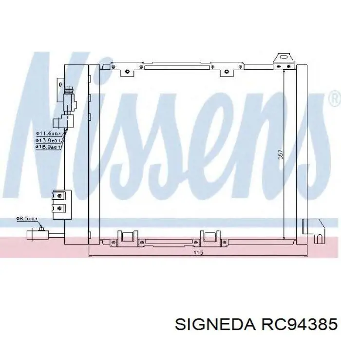 RC94385 Signeda condensador aire acondicionado