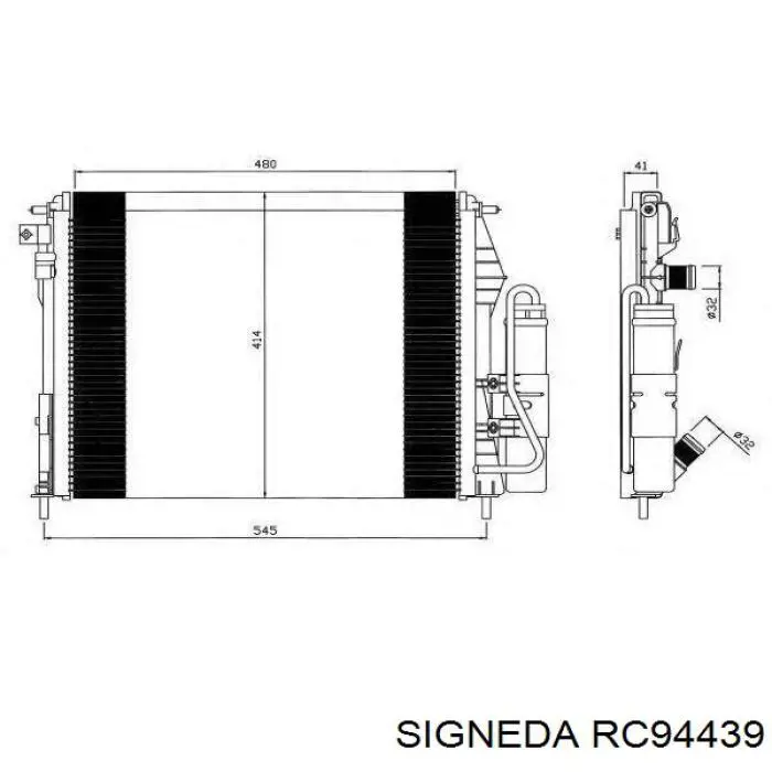 Comprar 7700428083 Renault (RVI) Condensador de aire acondicionado