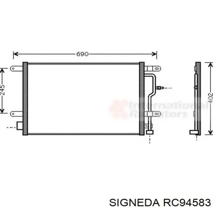 RC94583 Signeda condensador aire acondicionado