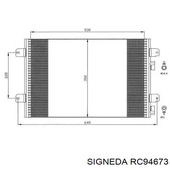 RC94673 Signeda condensador aire acondicionado