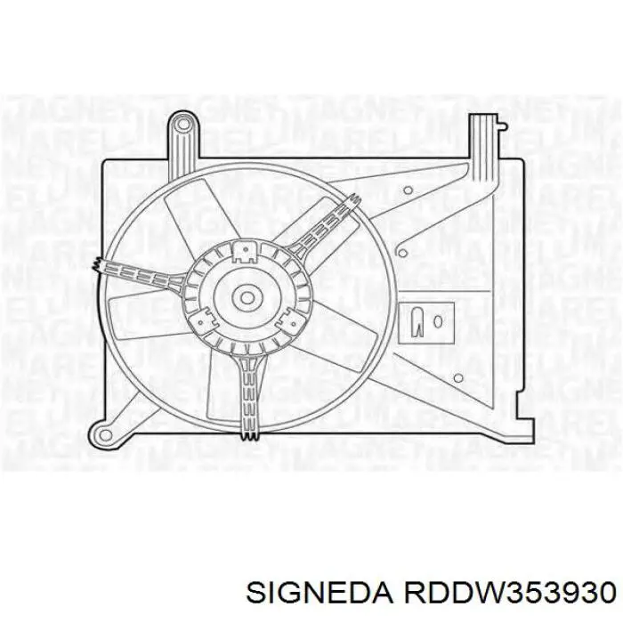 RDDW353930 Signeda rodete ventilador, aire acondicionado