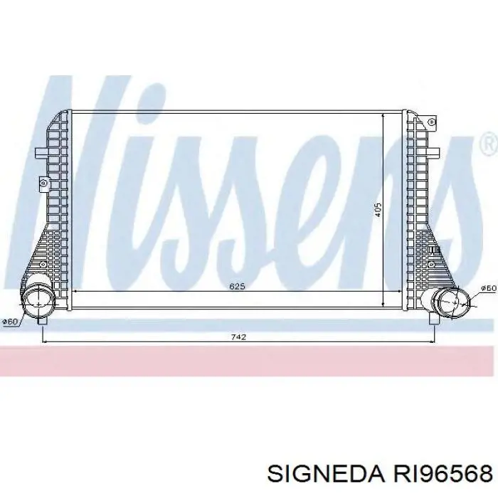 RI96568 Signeda radiador de aire de admisión