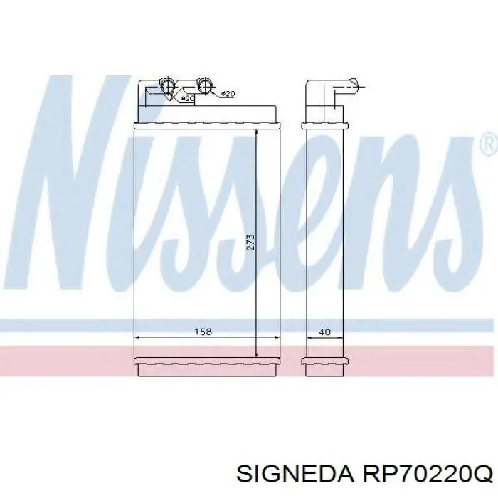RP70220Q Signeda radiador de calefacción