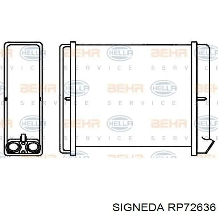 RP72636 Signeda radiador de calefacción