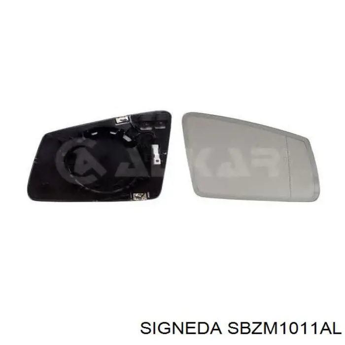 SBZM1011AL Signeda cristal de espejo retrovisor exterior izquierdo