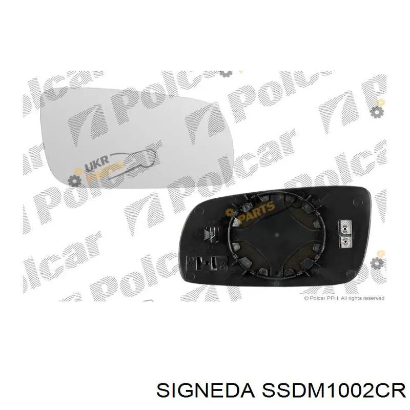 SSDM1002CR Signeda cristal de espejo retrovisor exterior derecho